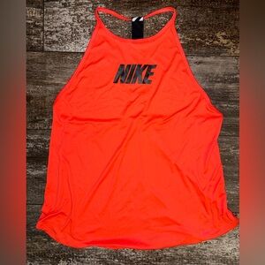 Nike Neon Coral High-Neck Racerback Tank NWT
